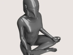 Mandalorian Girl 3D Print Model