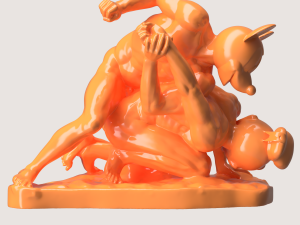MICKEY AND DONALD WRESTLERS Modèles 3D en vedette