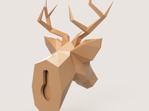 DEER HEAD LOW POLY Modello di stampa 3D