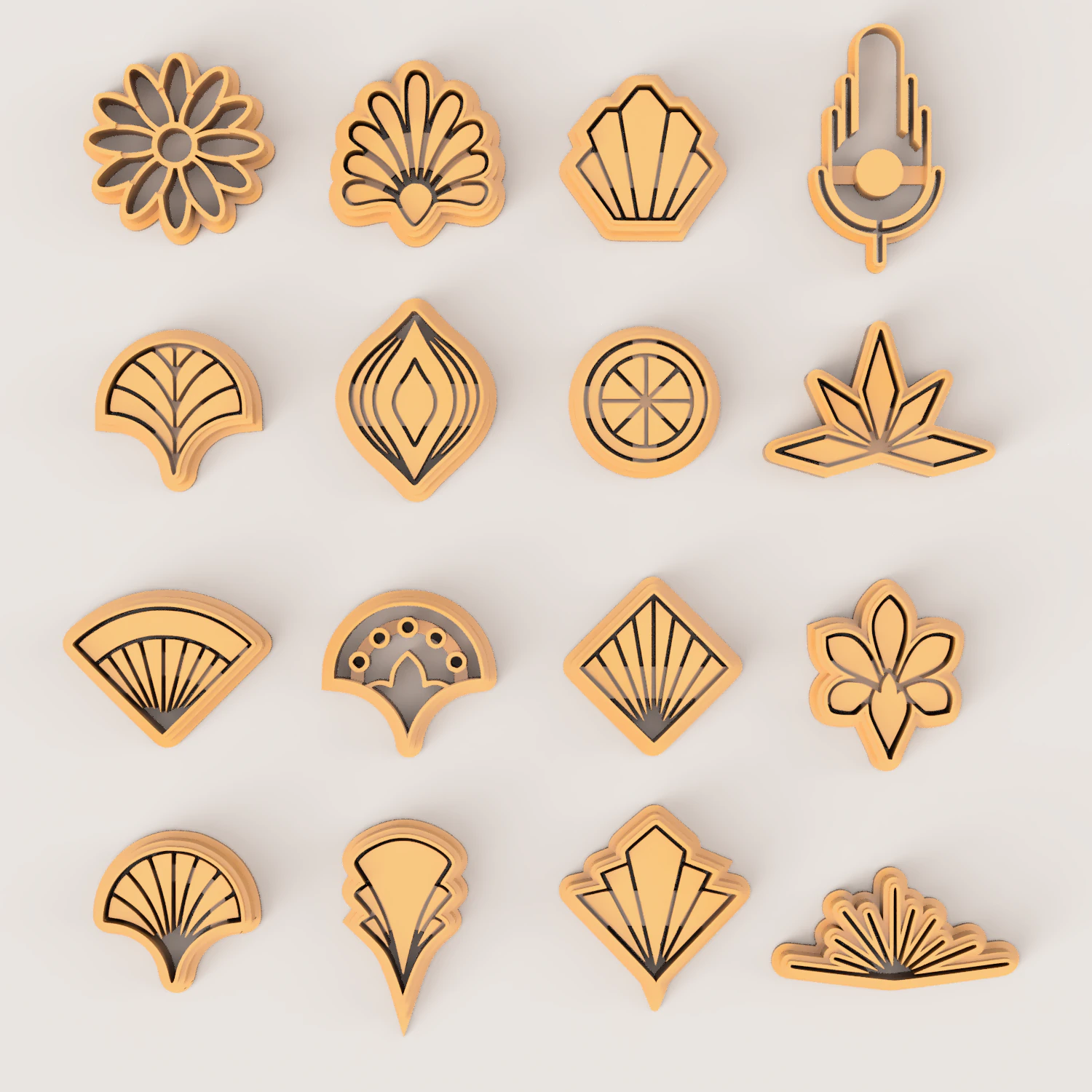 STL FILE ART DECO POLYMER CLAY CUTTER 3D Print Model .c4d .max .obj .3ds .fbx .stl .blend 