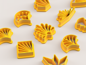 ART DECO INVERT POLYMER CLAY CUTTER 3D Print Model