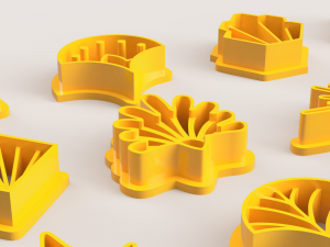 ART DECO INVERT POLYMER CLAY CUTTER 3D Print Model