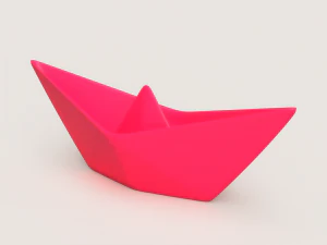 PERAHU KERTAS Model Cetak 3D