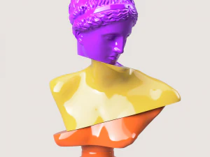 Patung AFINA 3 BAGIAN Model Cetak 3D