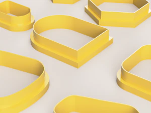 SIMPLE FORMS SET POLYMER CLAY CUTTER 3D Print Model
