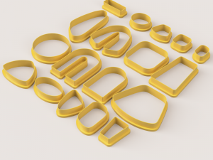 BOHO 2 SET POLYMER CLAY CUTTER 3D Print Model