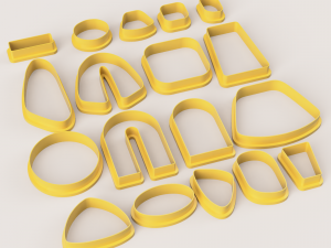 BOHO 2 SET POLYMER CLAY CUTTER 3D Print Model