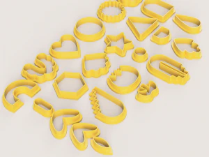 BOHO 3 SET POLYMER CLAY CUTTER 3D Print Model