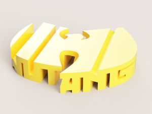 WU TANG PENDANT FLIP TEXT 3D Print Model