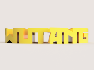 WU TANG PENDANT FLIP TEXT 3D Print Model