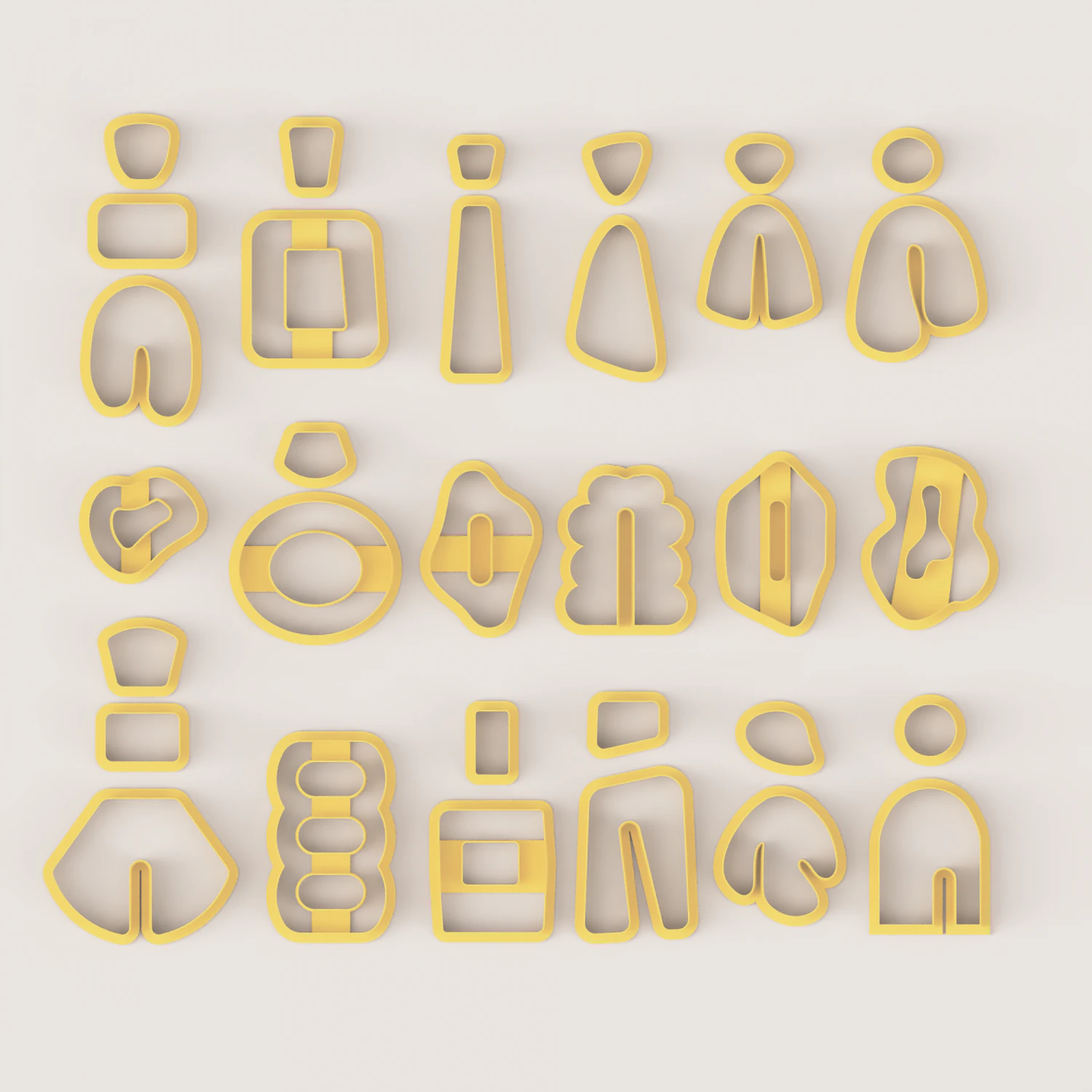 BOHO SUPER SET POLYMER CLAY CUTTER 3D Print Model .c4d .max .obj .3ds .fbx .stl .blend 