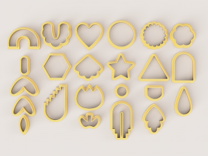 MEGA SUPER POLYMER CLAY CUTTER SET 3Dプリントモデル