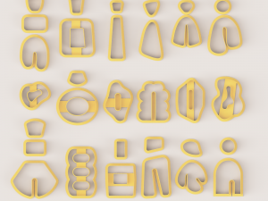 MEGA SUPER POLYMER CLAY CUTTER SET 3Dプリントモデル
