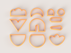 MEGA SUPER POLYMER CLAY CUTTER SET 3Dプリントモデル