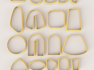 MEGA SUPER POLYMER CLAY CUTTER SET 3Dプリントモデル