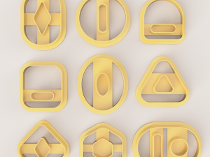 MEGA SUPER POLYMER CLAY CUTTER SET 3Dプリントモデル