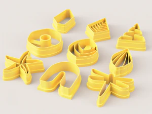 NATURAL ELEMENTS POLYMER CLAY CUTTER 3D Print Model