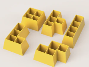 TETRIS POLYMER CLAY CUTTER 3D Print Model