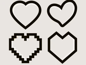 4 HEARTS POLYMER CLAY CUTTER 3D Print Model