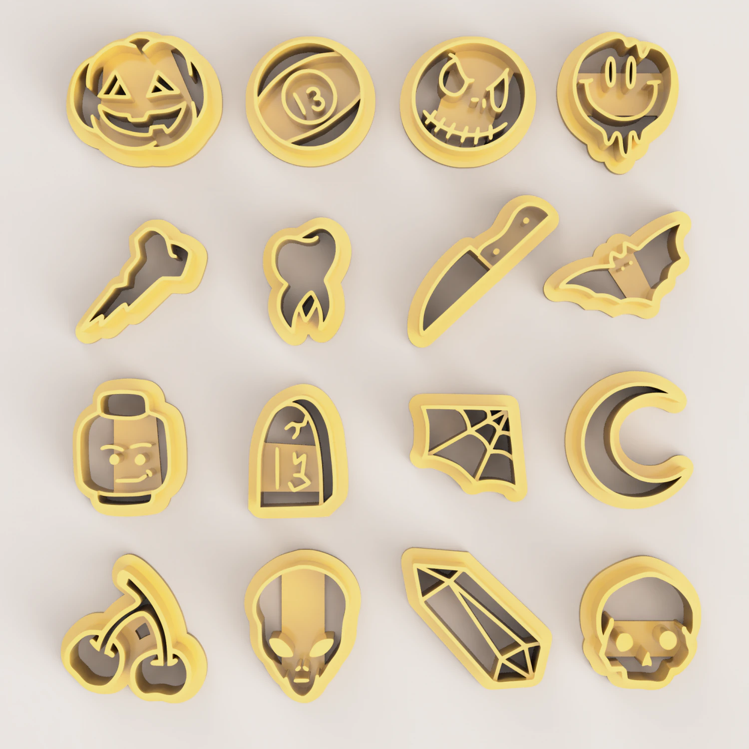 HALLOWEEN POLYMER CLAY CUTTER 3D Print Model .c4d .max .obj .3ds .fbx .stl .blend