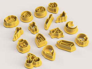HALLOWEEN POLYMER CLAY CUTTER 3D 打印模型