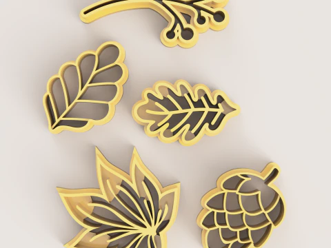 Koleksi musim gugur pemotong polimer Model Cetak 3D