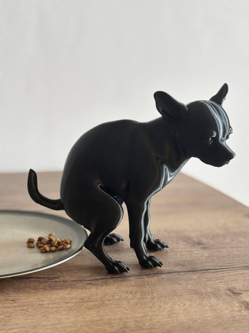 Pooping dog 3D-printmodel .c4d .max .obj .3ds .fbx .stl .blend 