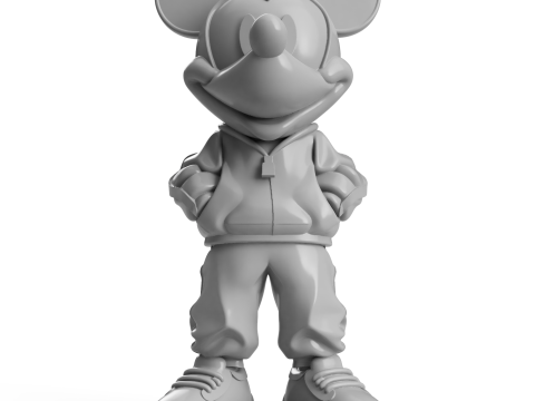 Mickey Mouse Streetwear 3D प्रिंट मॉडल