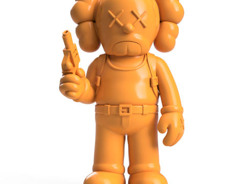 John McClane KAWS Modèles 3D en vedette