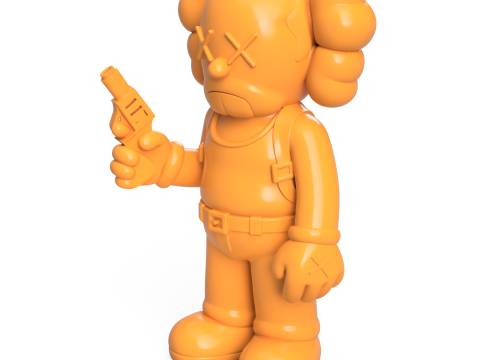 John McClane KAWS 3D-Druckmodell