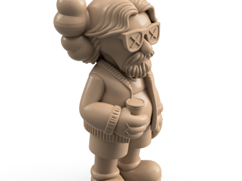 Big Lebowski KAWS Modello di stampa 3D