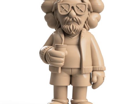 Big Lebowski KAWS Model do druku 3D