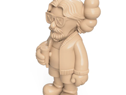 Big Lebowski KAWS 3D Print Model