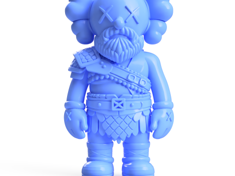 Kratos KAWS Model do druku 3D