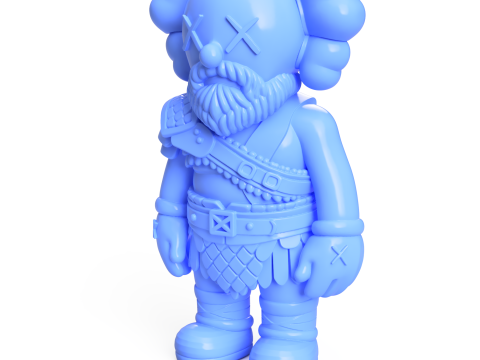 Kratos KAWS 3D Принт Модель