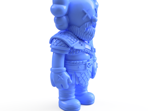 Kratos KAWS 3D Принт Модель