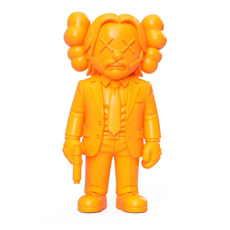 John Wick KAWS 3D Print Model .c4d .max .obj .3ds .fbx .stl .blend 