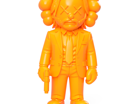 John Wick KAWS Model do druku 3D