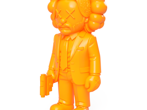 John Wick KAWS 3D Print Model