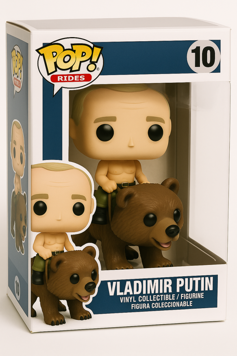 Vladimir Putin Riding Bear Funko Art Toy Model do druku 3D .c4d .max .obj .3ds .fbx .stl .blend