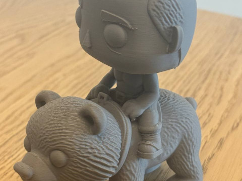 Vladimir Putin Riding Bear Funko Art Toy Model do druku 3D