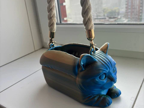 Cat Loaf Clutch 3D Print Model