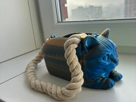 Cat Loaf Clutch 3D Print Model