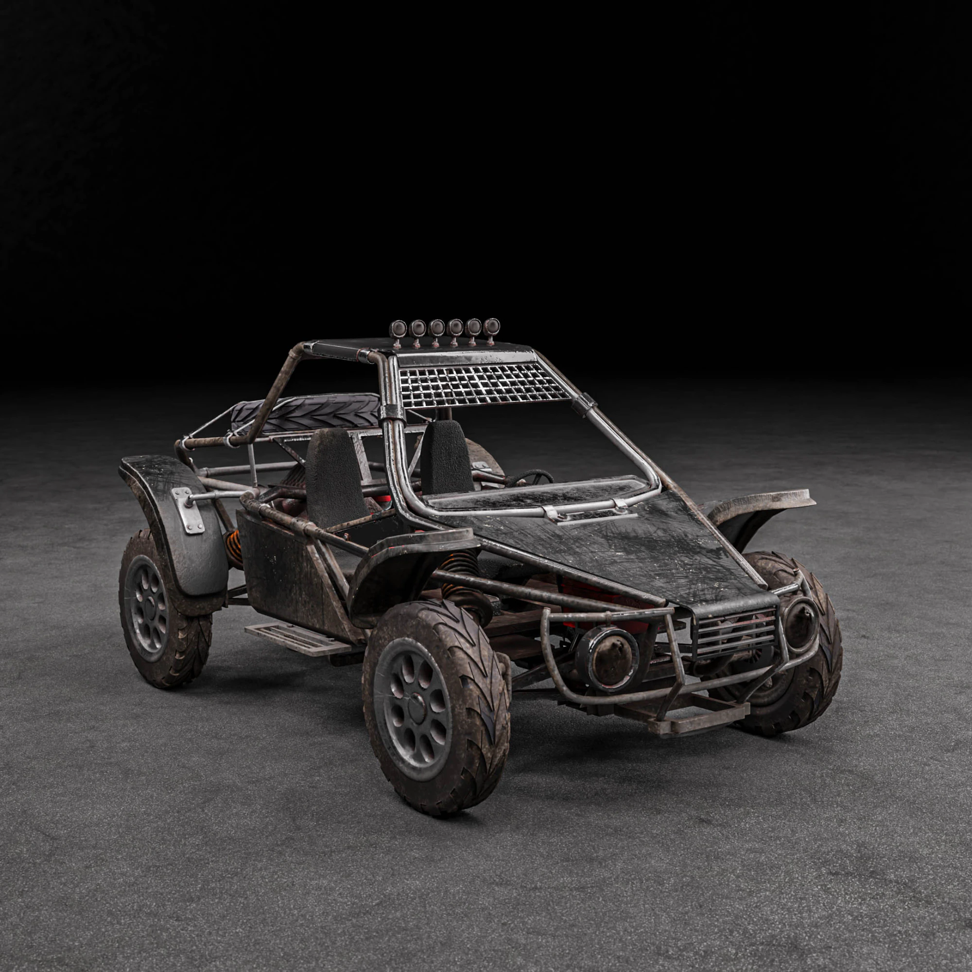 Dune buggy 3D Model .c4d .max .obj .3ds .fbx .stl .blend 
