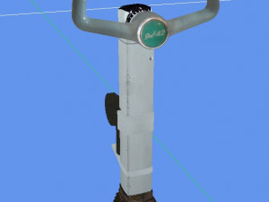 yak-42 control wheel Model 3D