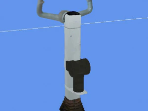 yak-42 control wheel 3D Model
