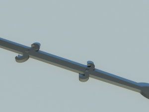 medieval door hinge 3D Model