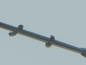 medieval door hinge 3D Model