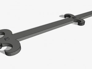 medieval door hinge 3D Model