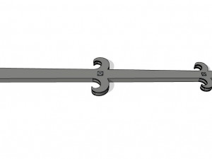 medieval door hinge 3D Model